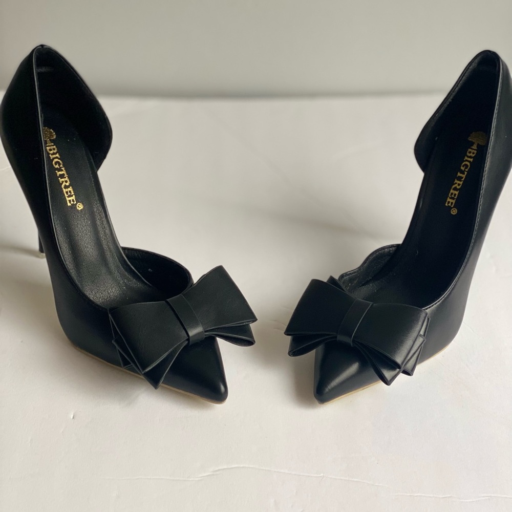 BowKnot Black High Heels